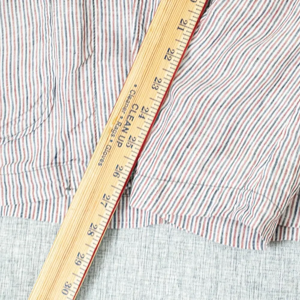 CP COMPANY Linen Unstructured Blazer Jacket Red Blue striped size 50IT 40US